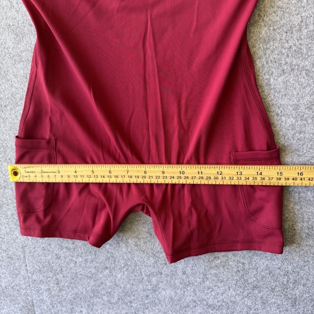 90 Degree by Reflex Courtside Utility Bra Dress Beet Red Womens M NWT - Picture 13 of 14